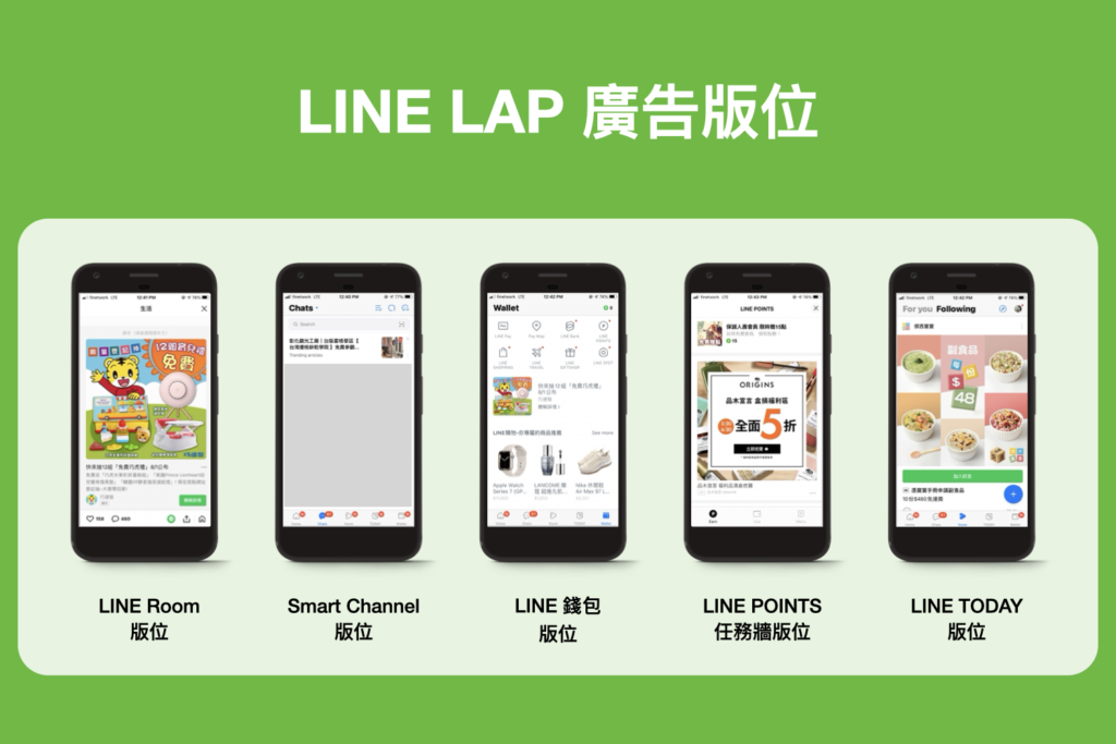LINE LAP 廣告版位更貼近用戶生活